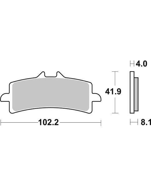 SBS - Brembo Racing Caliper Brake Pads | Dual Sintered | Racing | 901DS