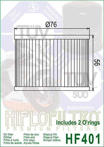 Hiflo - HF401 Oil Filter