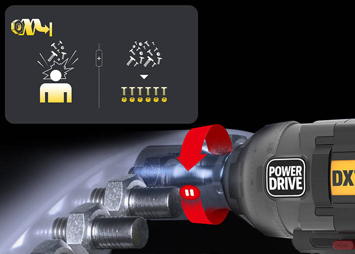 CAT 18V, Cordless 3/4" Impact Wrench, 1700Nm Kit - DX73