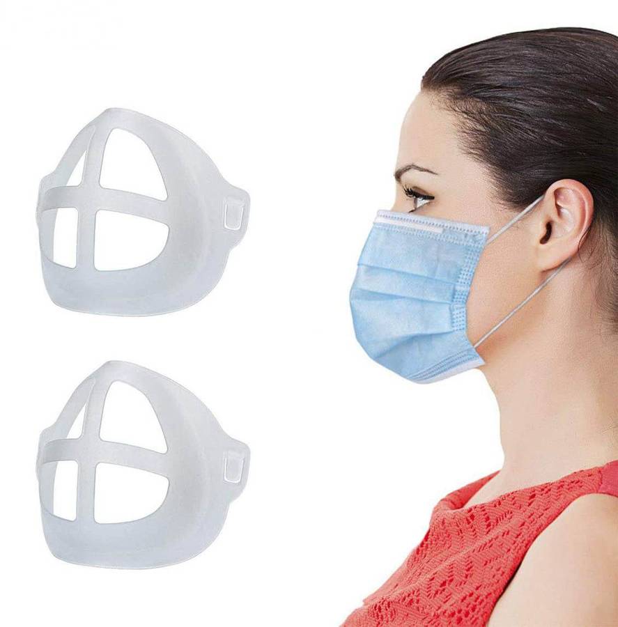 Pack of 4 face brackets for underneath mask