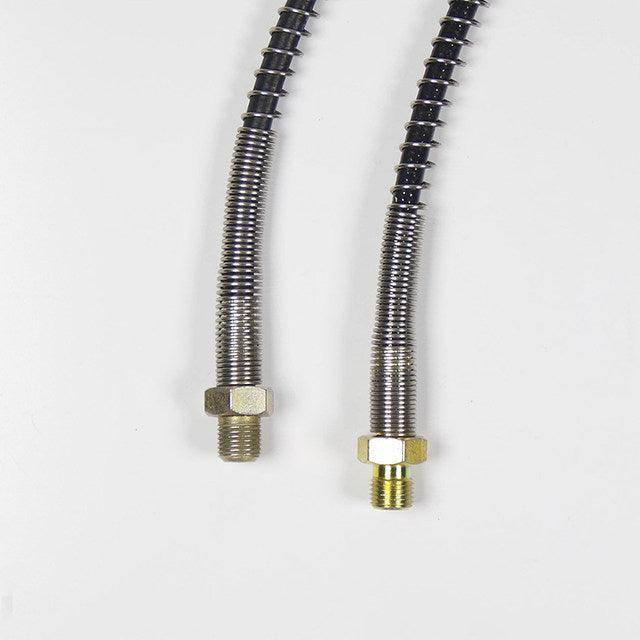 500MM SHIELDED HIGH PRESSURE HOSE, 1/8" BSP MALE