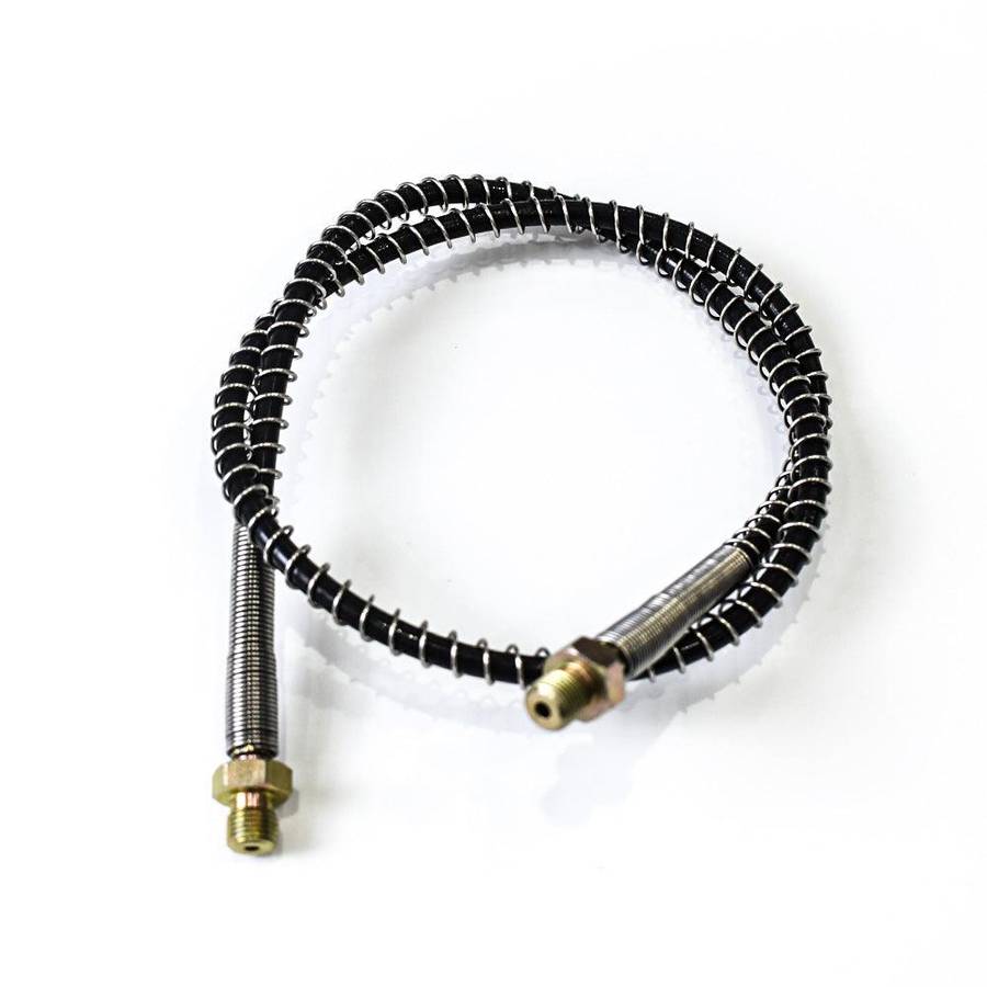 500MM SHIELDED HIGH PRESSURE HOSE, 1/8" BSP MALE