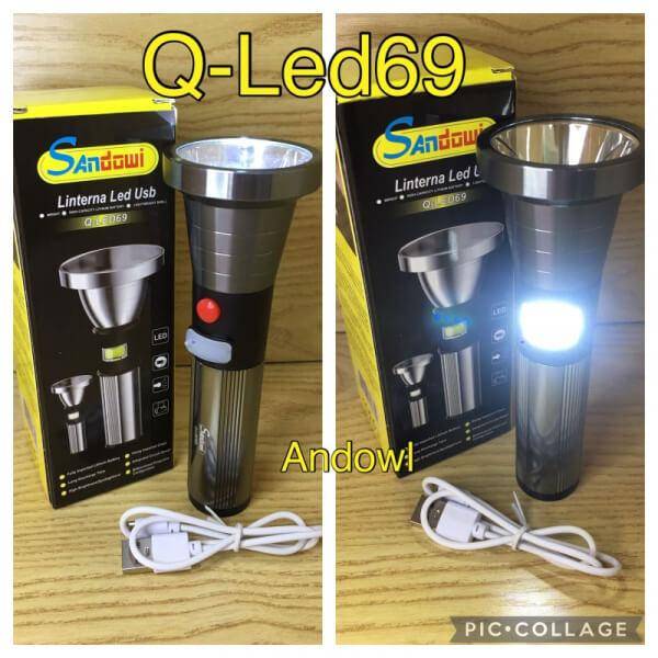 ANDOWL LINTERNA USB LED FLASHLIGHT Q-LED69