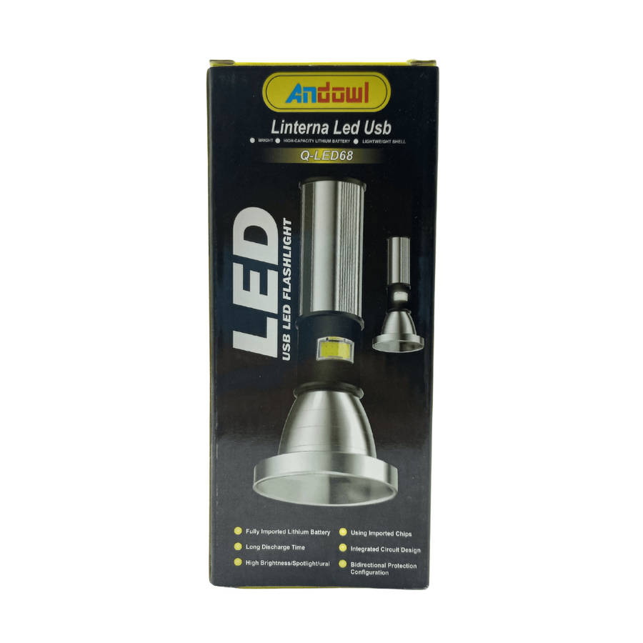 ANDOWL LINTERNA USB LED FLASHLIGHT Q-LED69