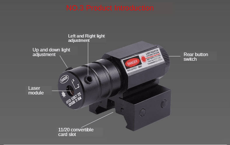 AT UNDERBARREL RED LASER DOT - PICATINNY