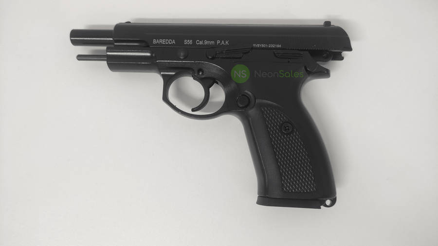 BAREDDA S56 BLACK BLANK/PEPPER GUN COMBO + 10 BLANKS & HOLSTER