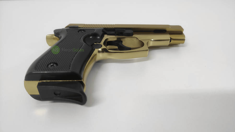 BLOW P29 BLANK GUN - GOLD W/ BLACK GRIPS & TRIM