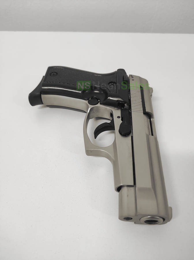 BLOW P29 BLANK GUN - SATIN W/ BLACK GRIPS &