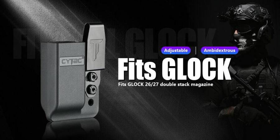 CYTAC I-MINI GUARD MAGAZINE HOLDER, GLOCK 17/19