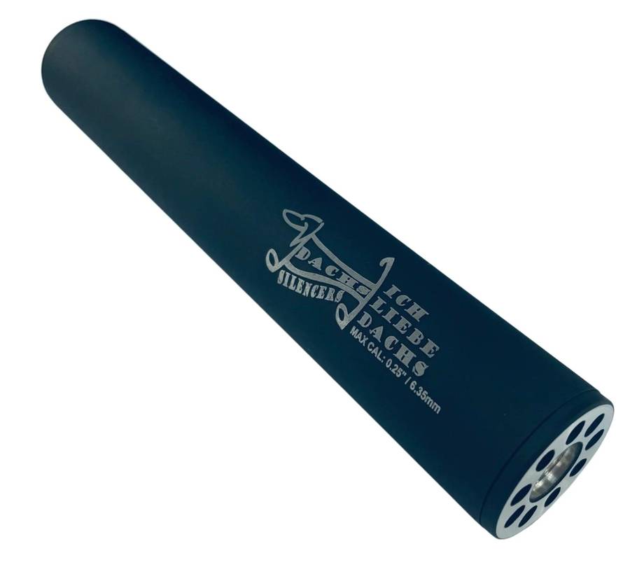 DACHS AIR RIFLE SILENCER .177 - .25 CAL (1/2" UNF)