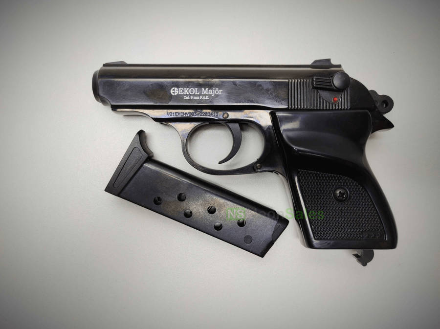 EKOL MAJOR (PM REPLICA) COMPACT BLANK GUN - BLUED
