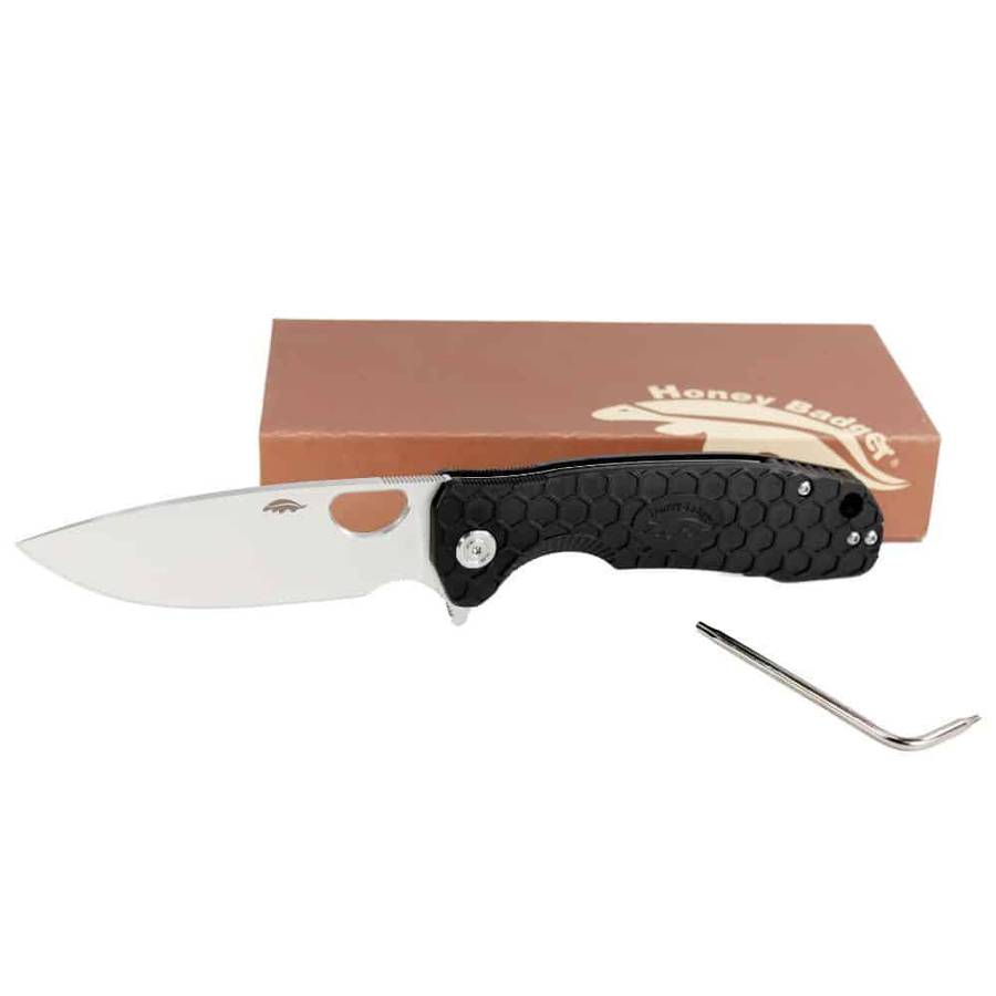 HONEY BADGER SPEAR-POINT FLIPPER - SMALL BLACK