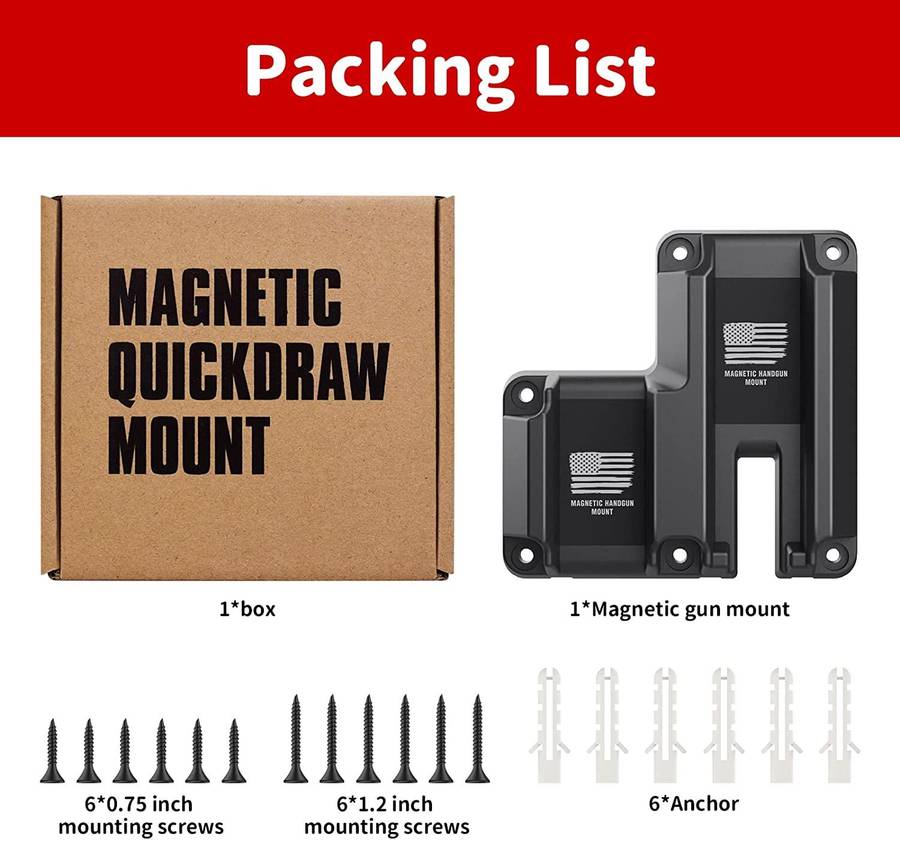 MAGNETIC PISTOL RETAINER /  PUSH-N-COCK BRACKET