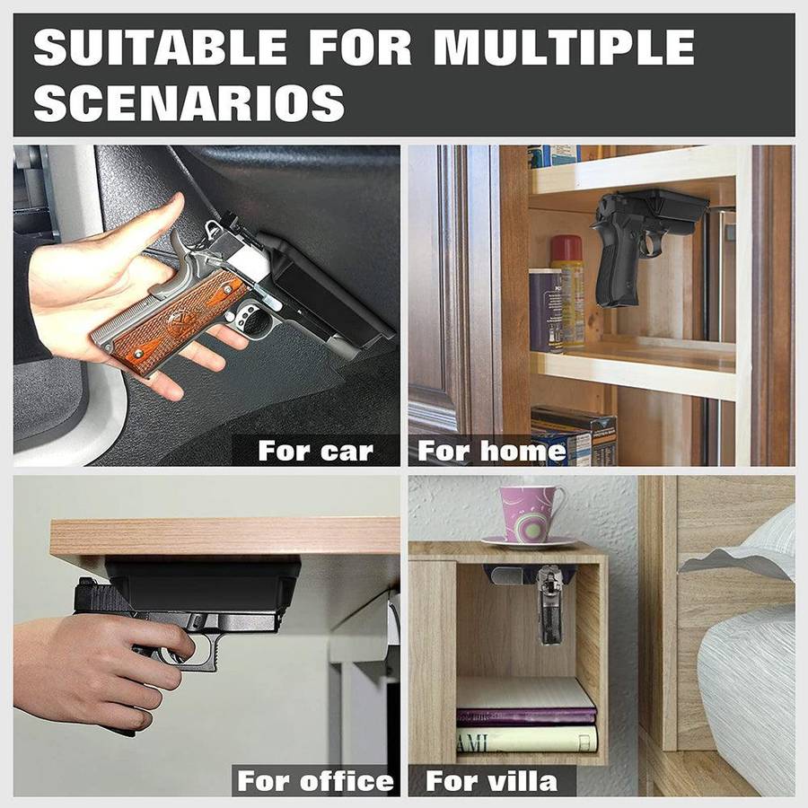 MAGNETIC PISTOL RETAINER /  PUSH-N-COCK BRACKET