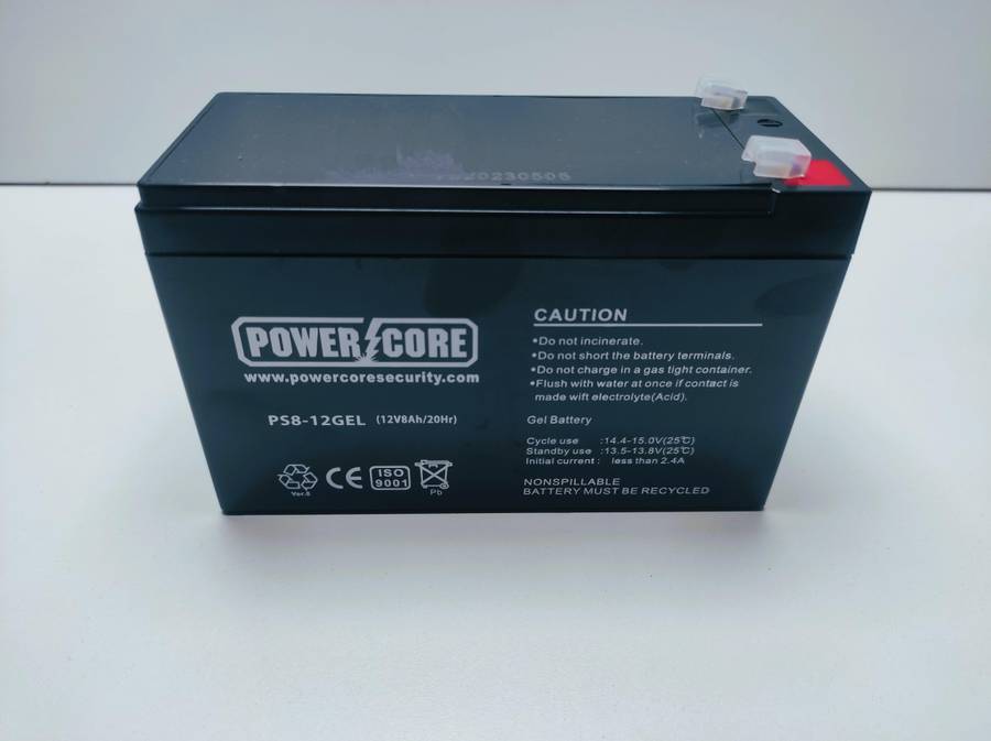 POWERCORE 12V 8A GEL BATTERY