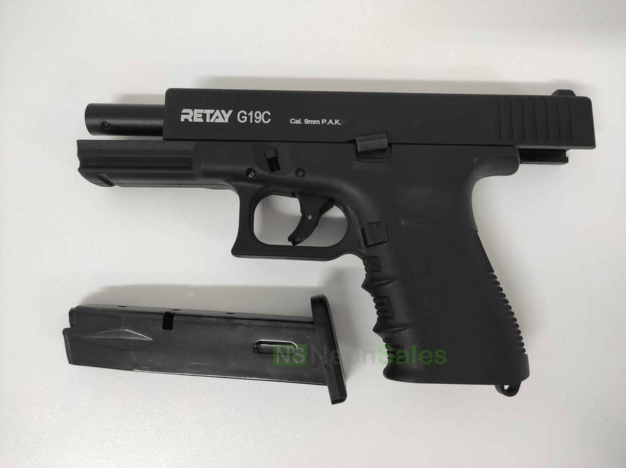 RETAY G19C BLANK GUN - BLACK