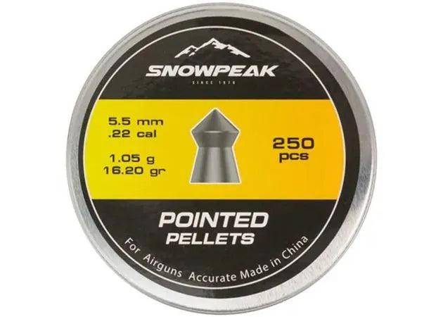 SNOWPEAK 5.5MM POINTED PELLETS (16.20GR) - 250'S