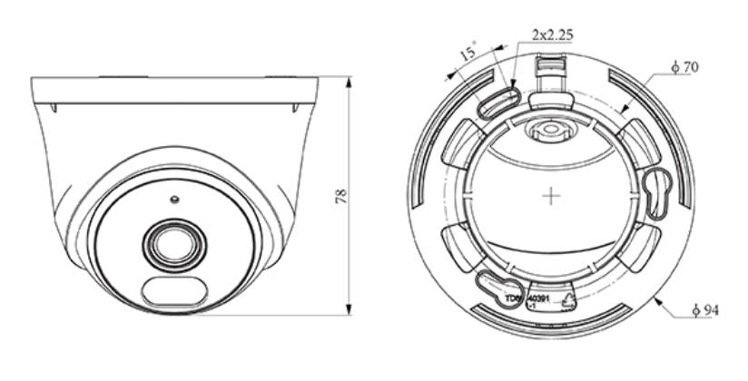 TIANDY AK SERIES 2MP IP DOME CAMERA TC-C320N