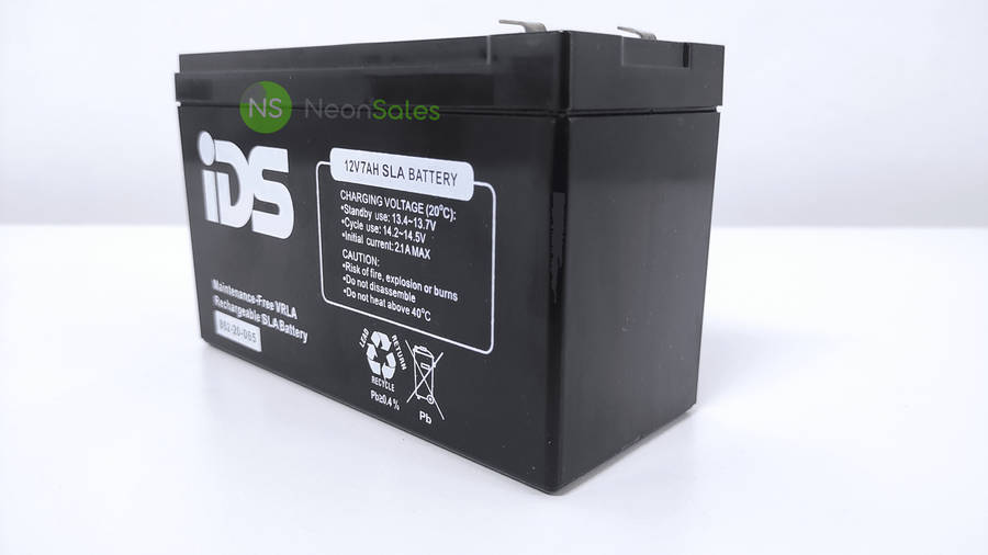 IDS 12V 7AH RECHARGEABLE LEAD ACID BATTERY