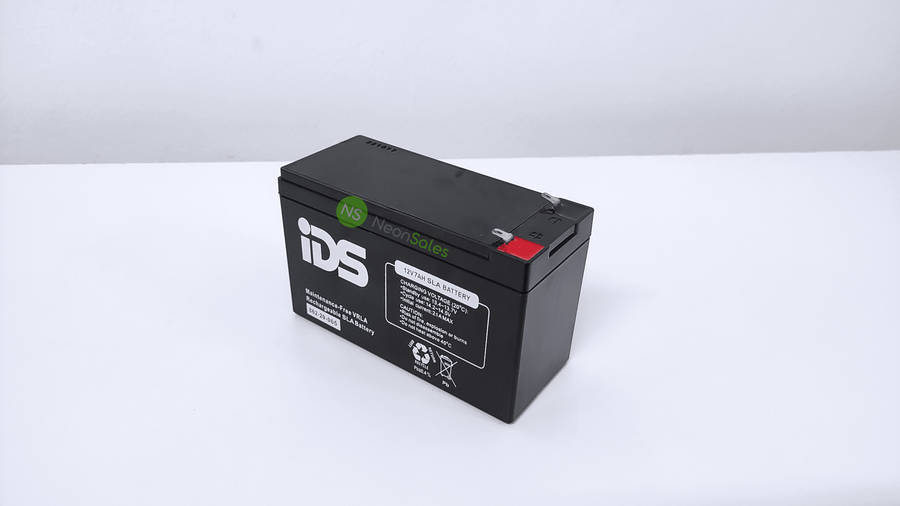 IDS 12V 7AH RECHARGEABLE LEAD ACID BATTERY