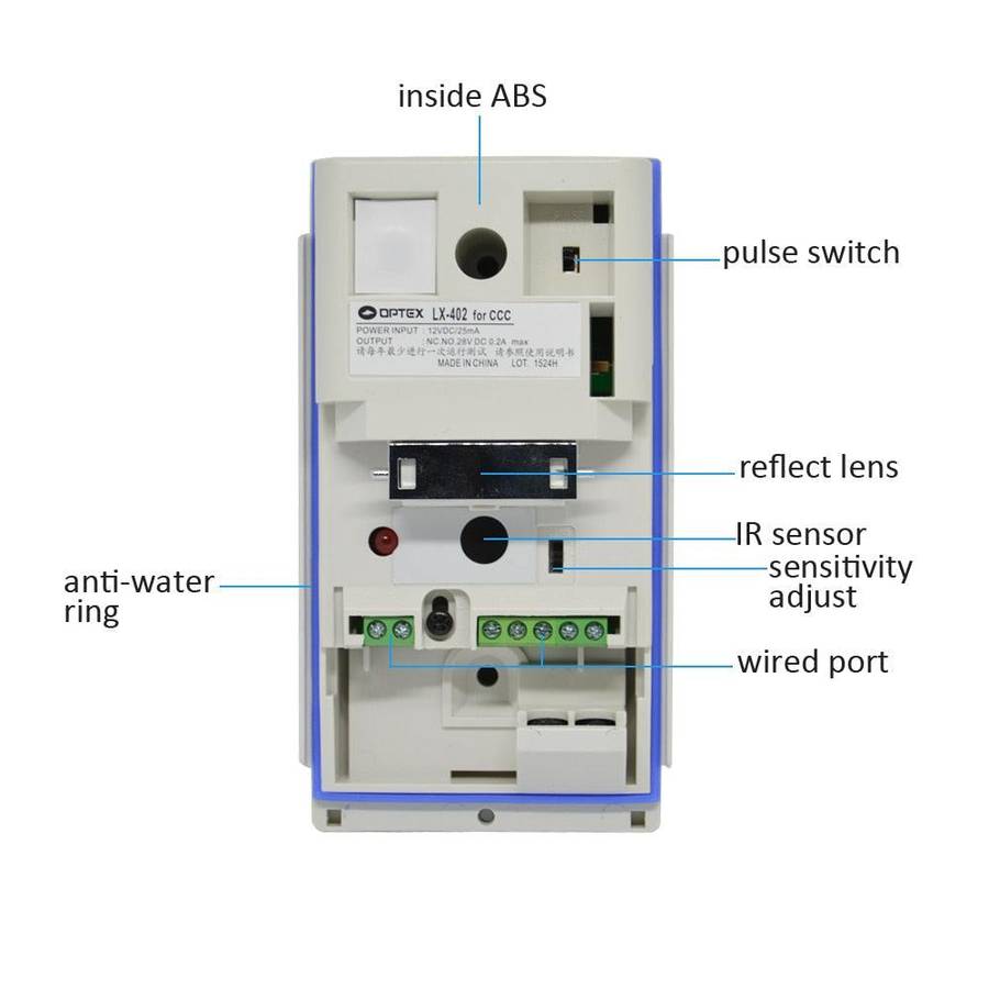 OPTEX LX402 WIRED OUTDOOR PIR