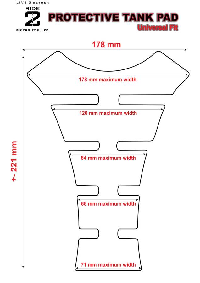 Universal Fit Black and Green Viper Street Tank Pad. A street that fits most models