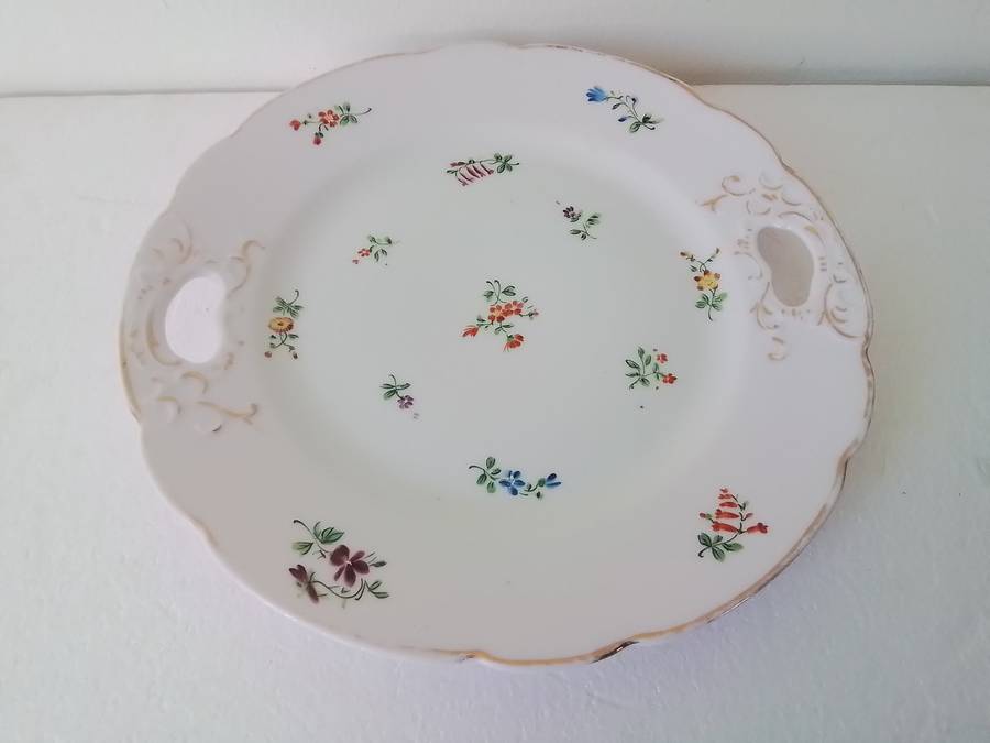 Beautiful Vintage Porcelain Cake Plate
