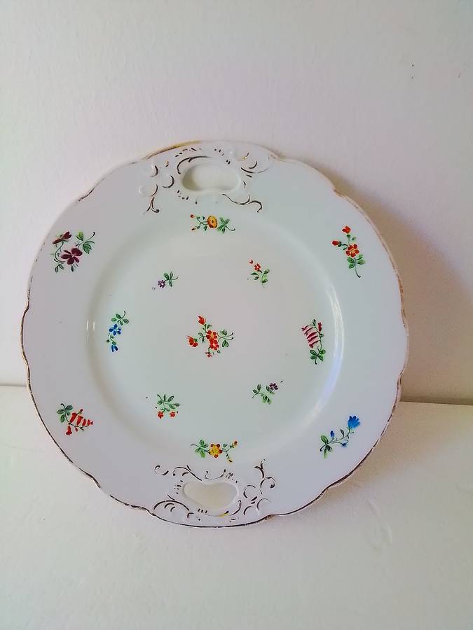 Beautiful Vintage Porcelain Cake Plate