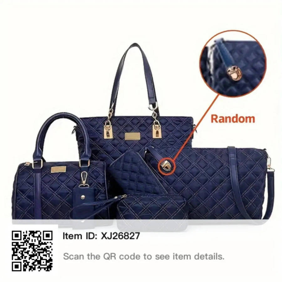 Navy Handbag Gift Set