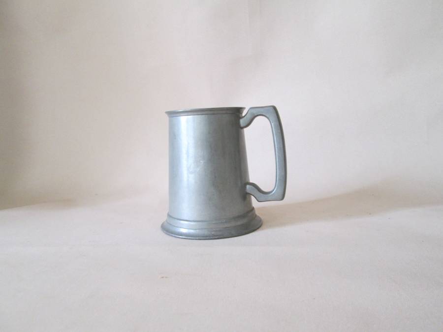450ml Pewter Mug with clear Base Bottom
