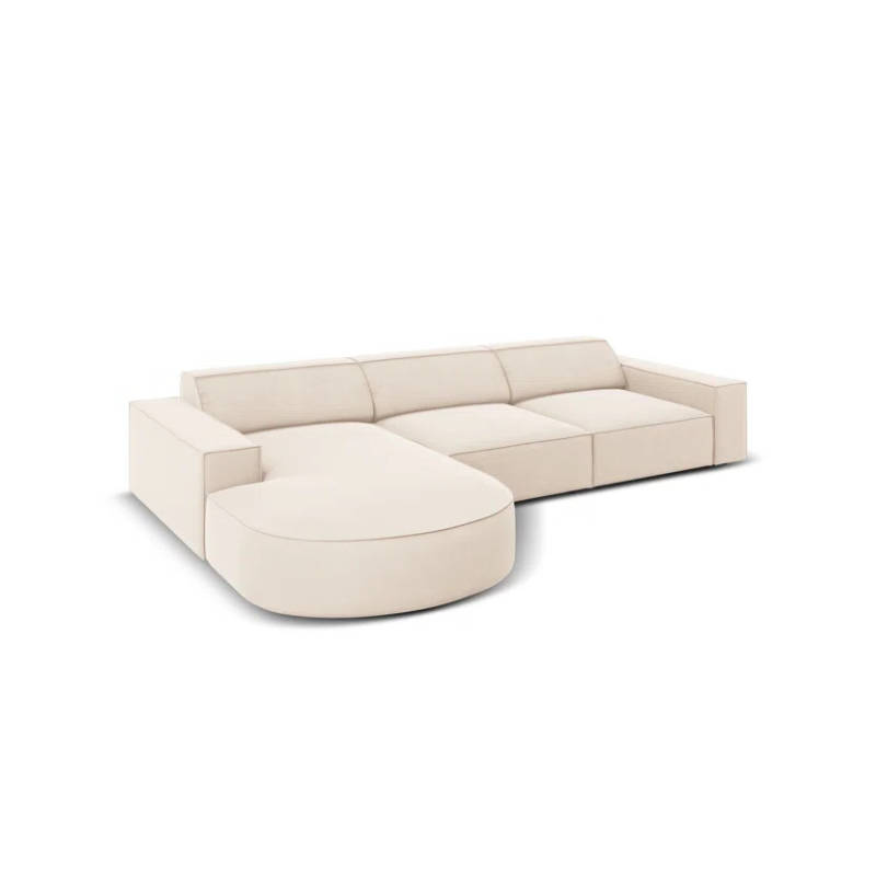 Marcel Velvet 3 Seater Right Sectional Sofa 