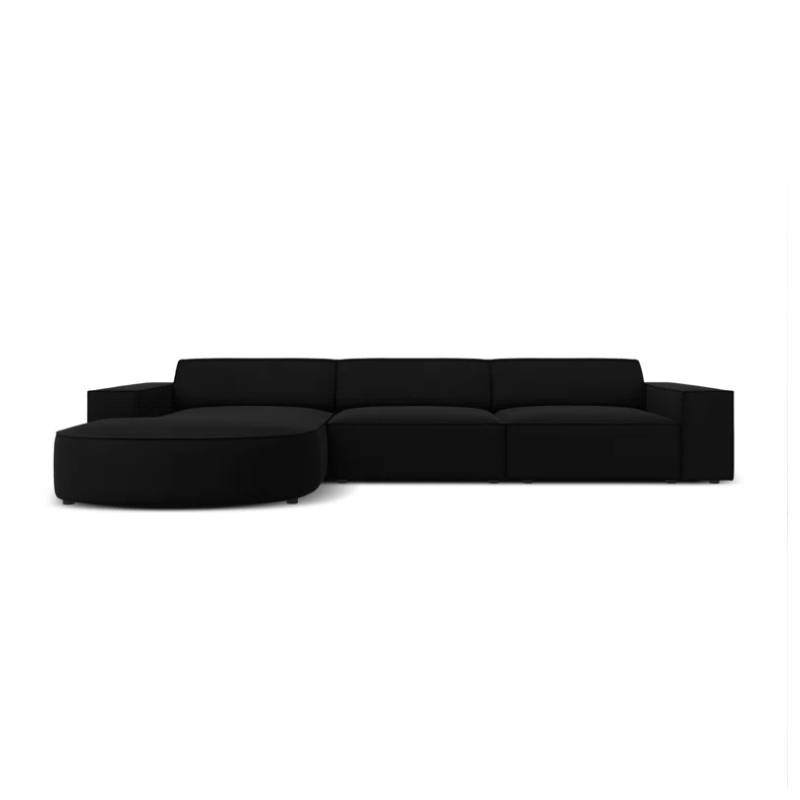 Marcel Velvet 3 Seater Right Sectional Sofa 