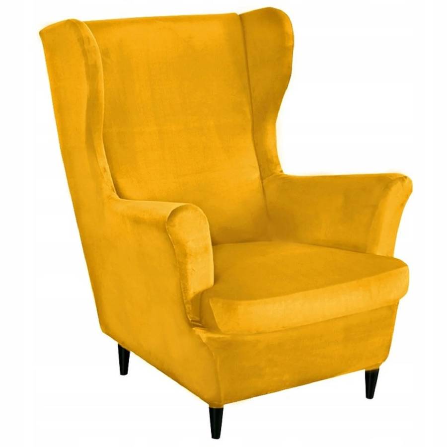 Chelsie Wing Back Chair- Plain Velvet