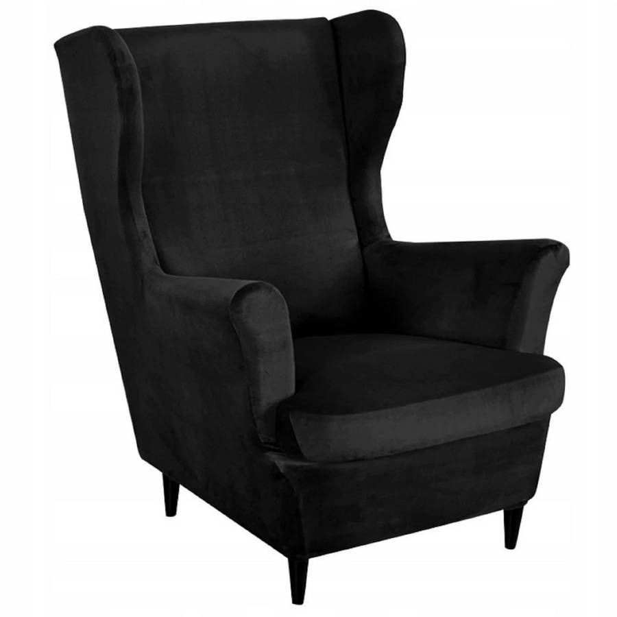 Chelsie Wing Back Chair- Plain Velvet