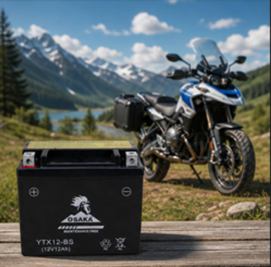YTX12-BS 12V 12AH Osaka Motorcycle Battery