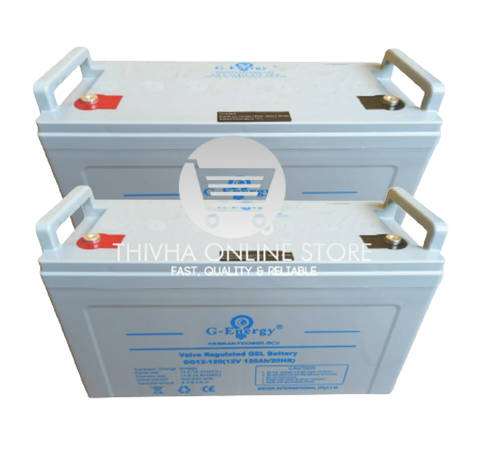 2 x 12V 120ah GEL Battery - G-Energy (2PCS -24V)