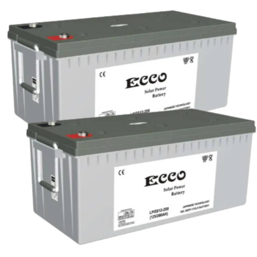 Ecco 12v 200ah japanese technology solar battery - 4 pcs