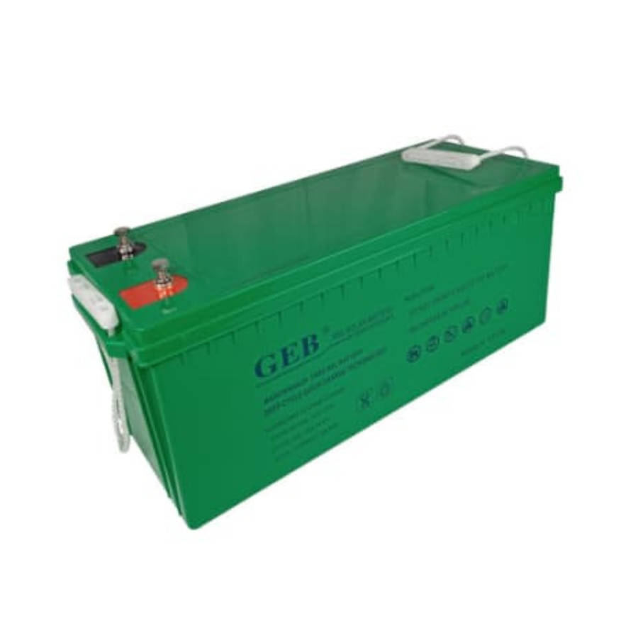 GEB 12v 200AH deep cycle solar gel battery - 4pcs