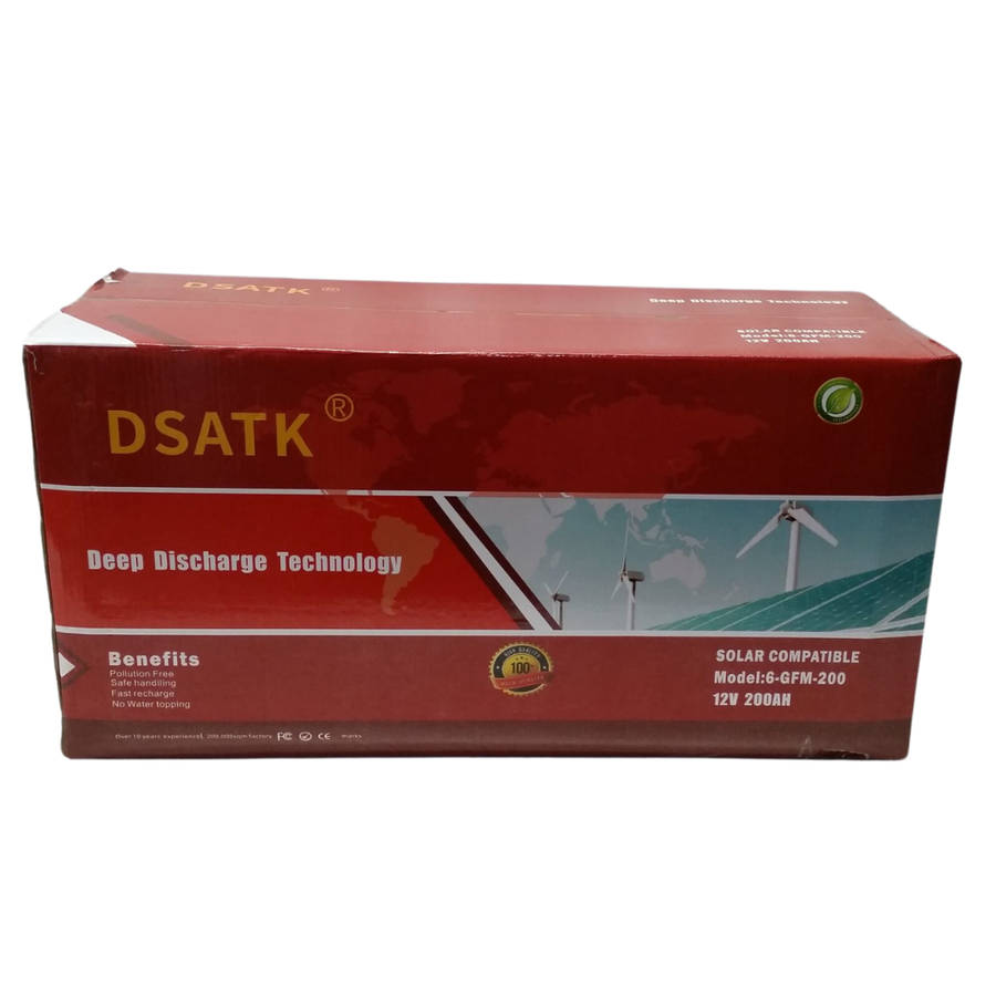 DSATK  12v 200ah deep gel battery - 2 pcs