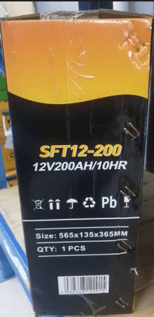 12V 200AH Deep Cycle Solar Gel Battery Slimline - SUN