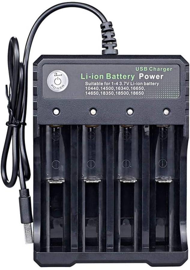 USB Li-ion Battery Smart Charger 4 Slots