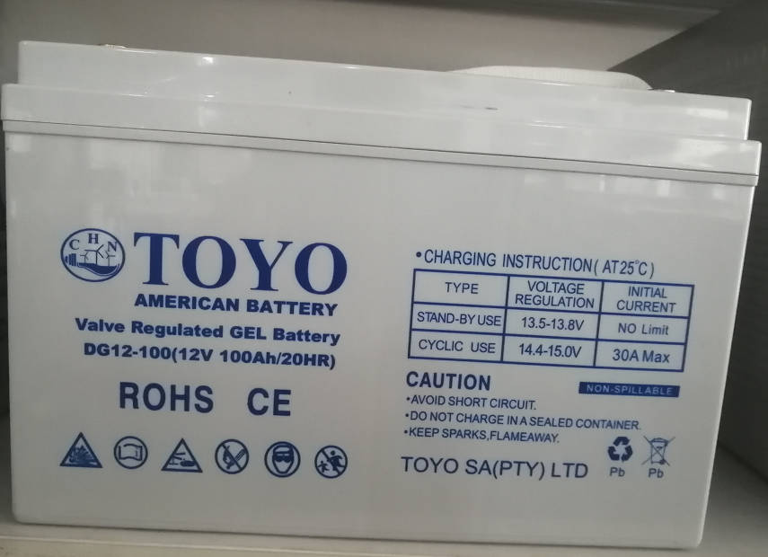 12V 100AH Gel Battery - Toyo
