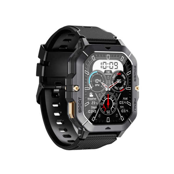 Oukitel BT101 - Rugged Smartwatch | 410mAh Battery & Compass