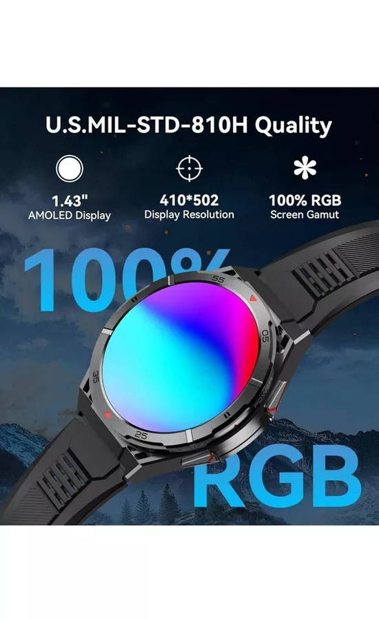 Unboxed OUKITEL BT12 1.43" Military Smart Watch