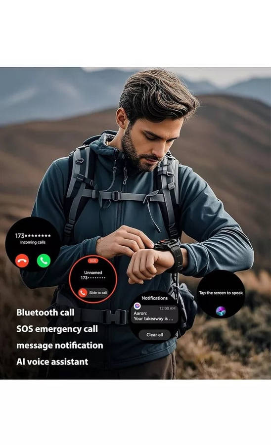 Unboxed OUKITEL BT12 1.43" Military Smart Watch