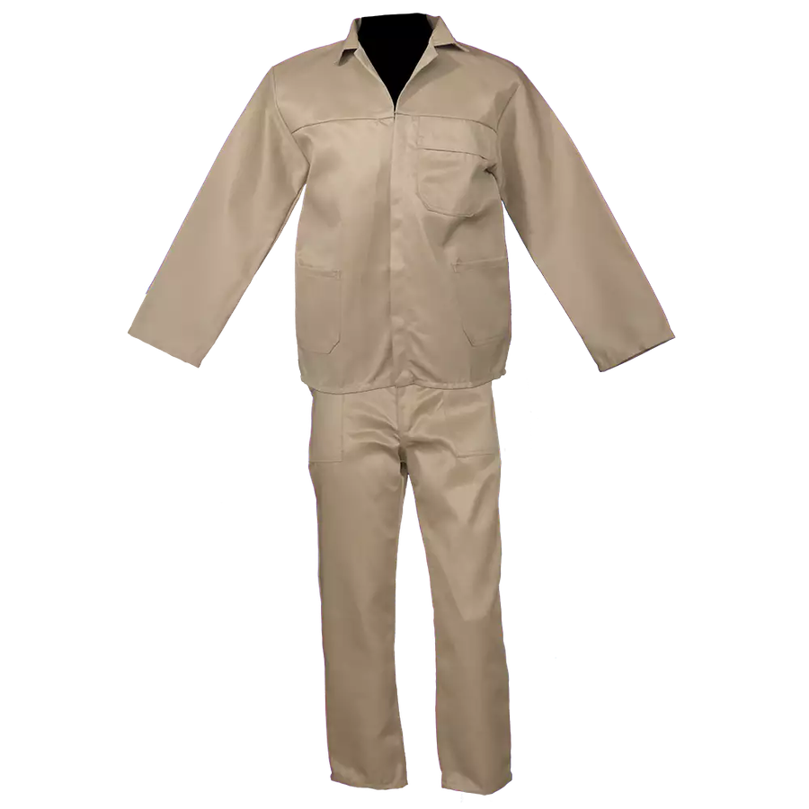 Khaki Conti Suit ( 2 piece ) Poly cotton