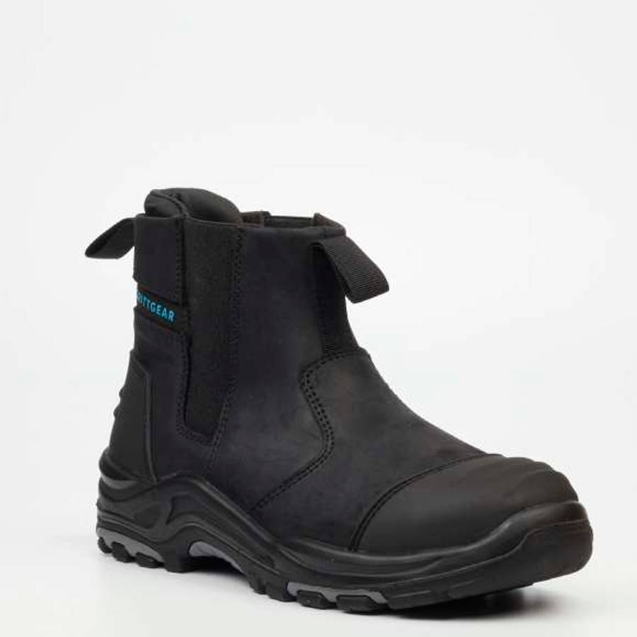 Slate  Crazy Horse Leather Safety Boot