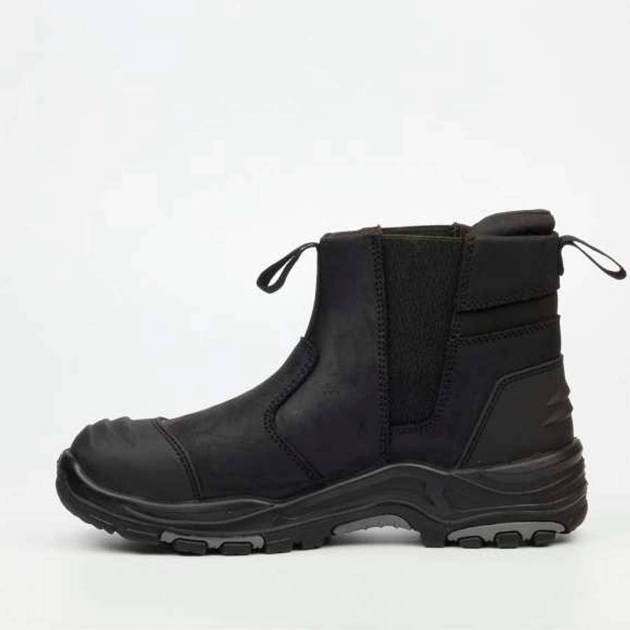 Slate  Crazy Horse Leather Safety Boot