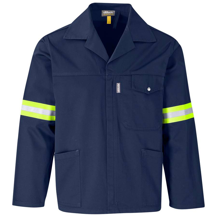Site Premium Poly Cotton Jacket - Reflective Arms & Back