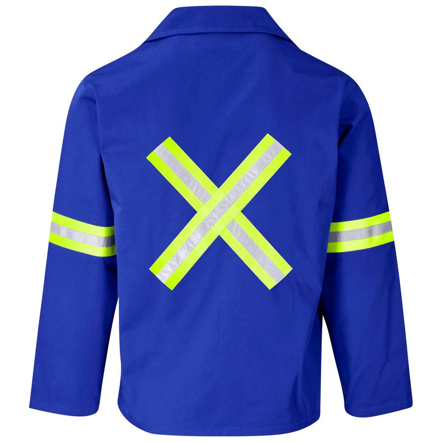 Site Premium Poly Cotton Jacket - Reflective Arms & Back